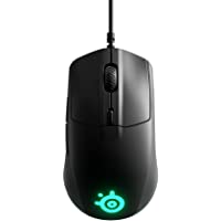Steelseries Rival 3- Ratón para Juegos- Sensor Óptico Truemove Core de 8.500 Cpi- 6 Botones Programables- Botones con…